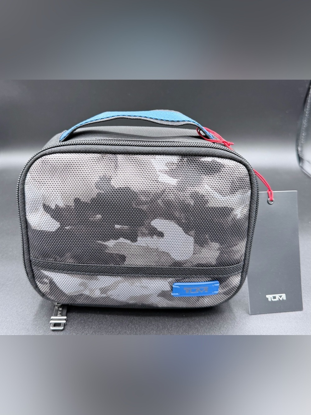 NWT TUMI Travel Pouch Mountain Camo with Gunmetal Accent Hardware
